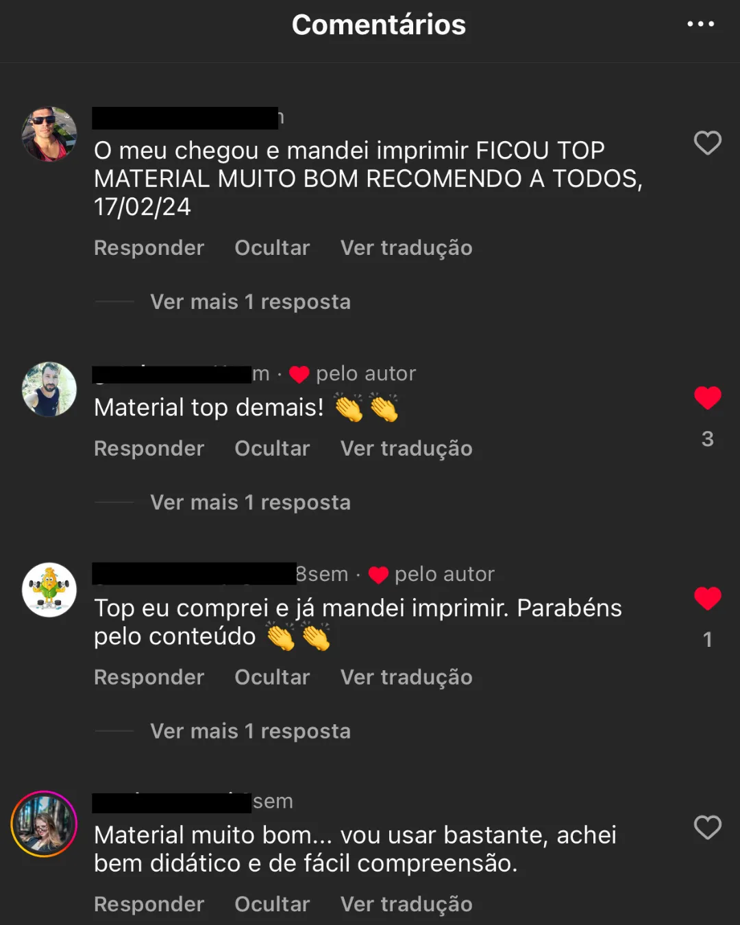 Depoimento de aluno 3